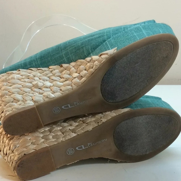 CL by Laundry Teal Green Platform Espadrilles - Picture 6 of 8